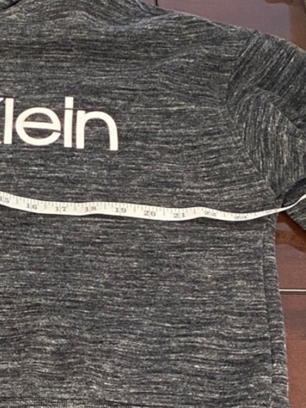 Calvin Klein Performance Charcoal Logo Hooded Sweatshirt - Picture 6 of 9